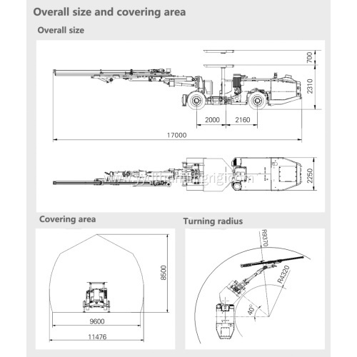 Φ48-φ102 borehole hydraulic underground Drilling Rig